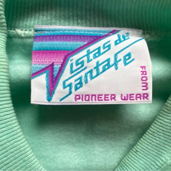 Vintage 80’s Pioneer Wear De Sante Fe graphic Crewneck sweater. Rare. USA. Small - Picture 9 of 11